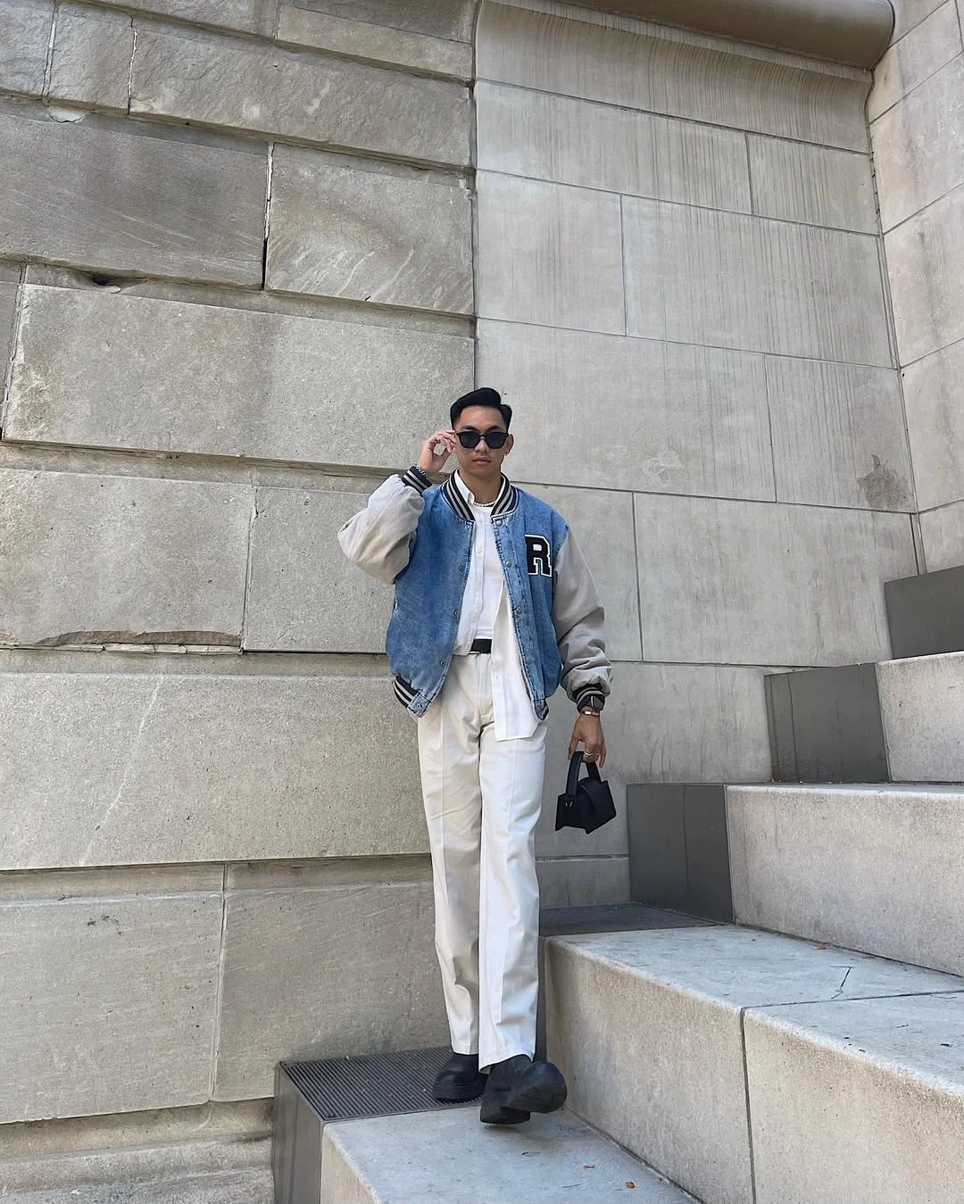 Fall outfits ideas for men 2026 Varsity Jackets Styled With Minimal Neutral Basics