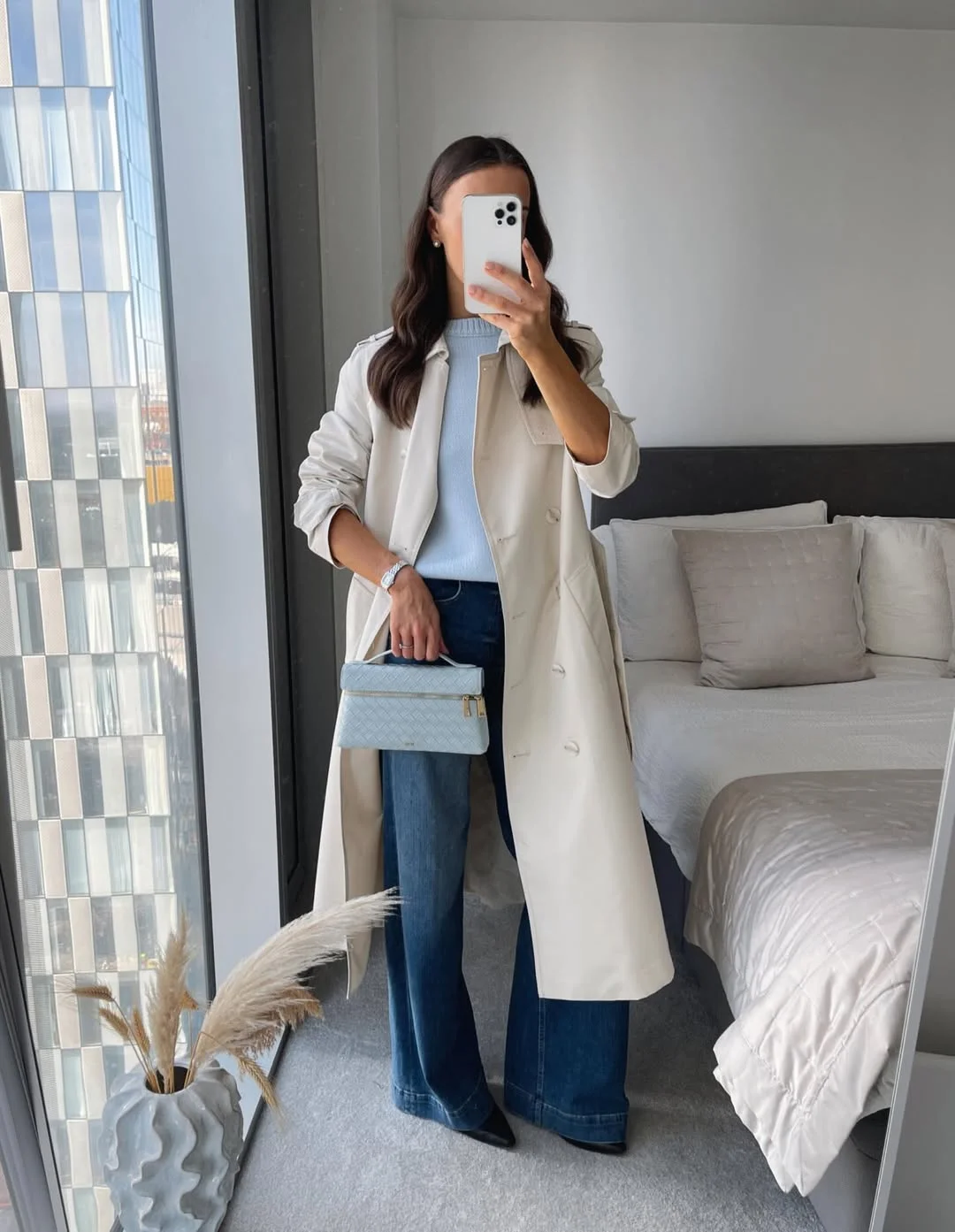 fall outfits with coat 2026 Soft Neutrals That Make Everyday Denim Feel Elevated