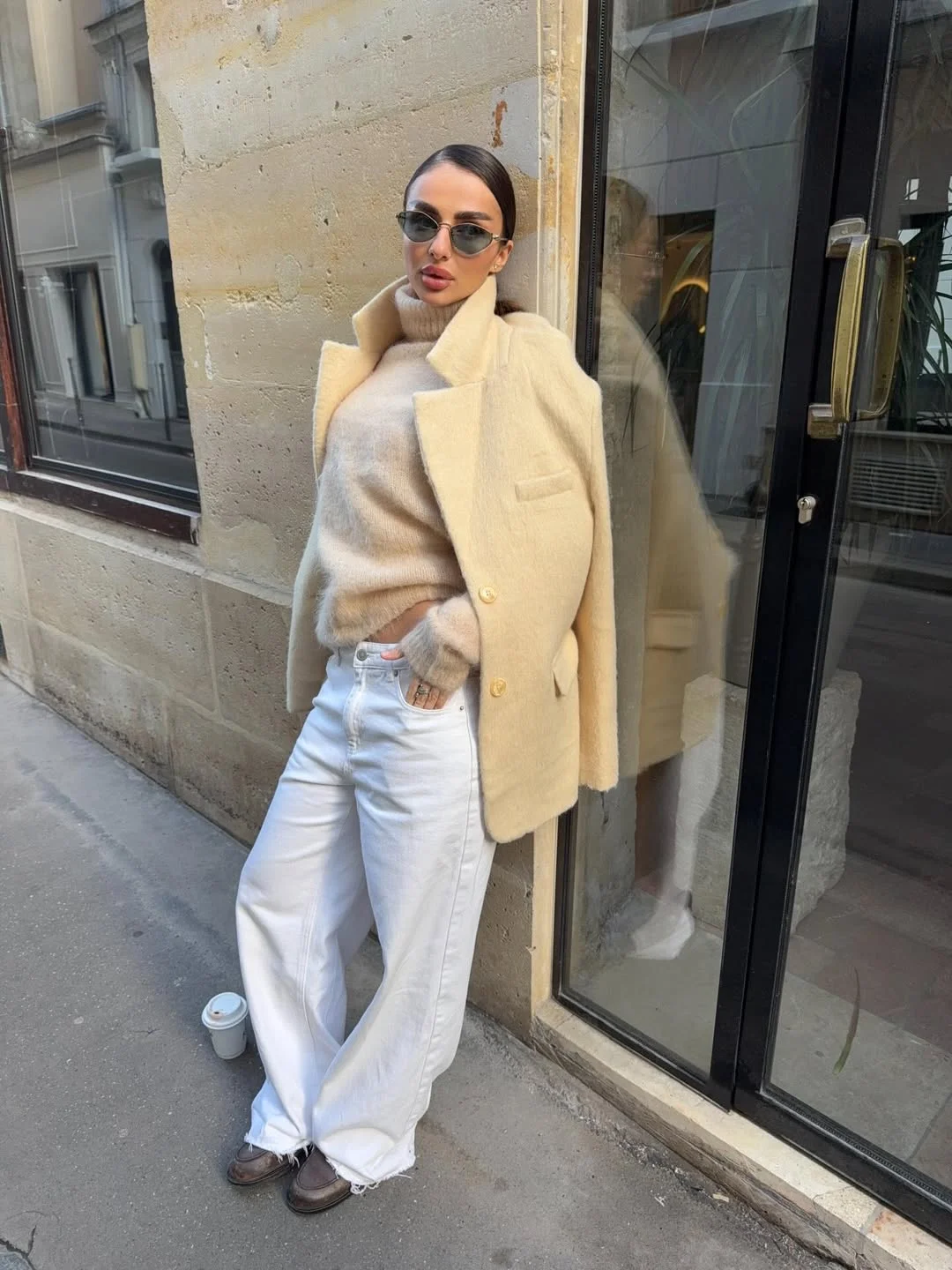 fall outfits with coat 2026 Soft Cream Layers That Feel Warm Without Looking Heavy