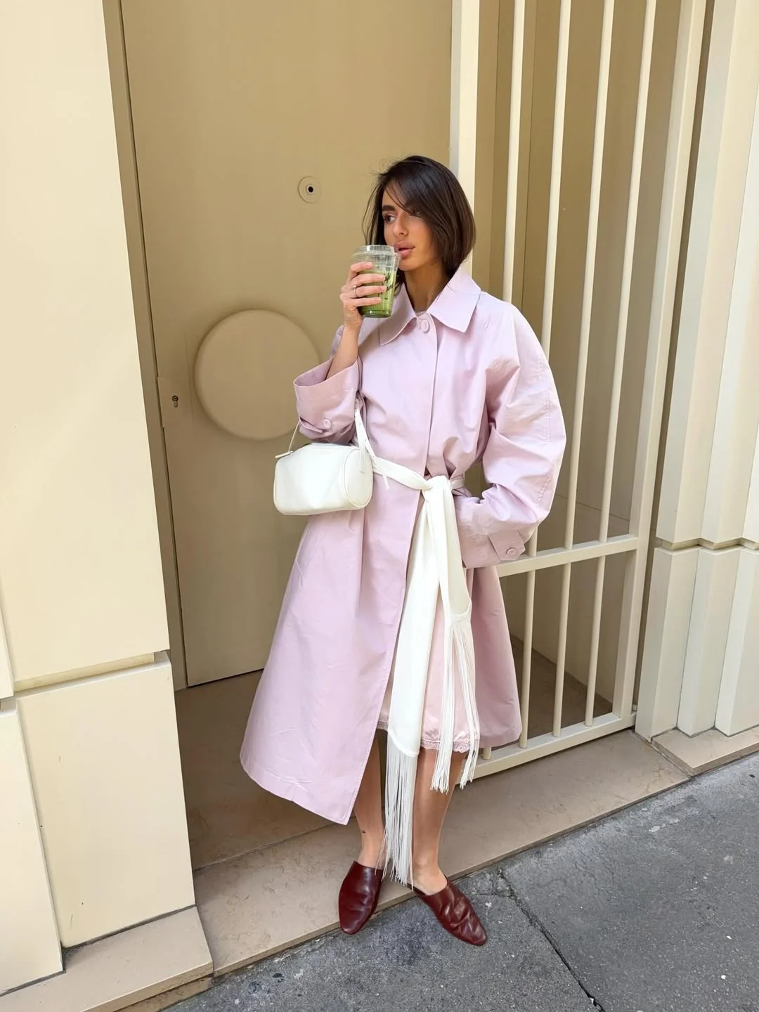 fall outfits with coat 2026 Soft Blush Coats Bring a Romantic Twist to Fall Dressing