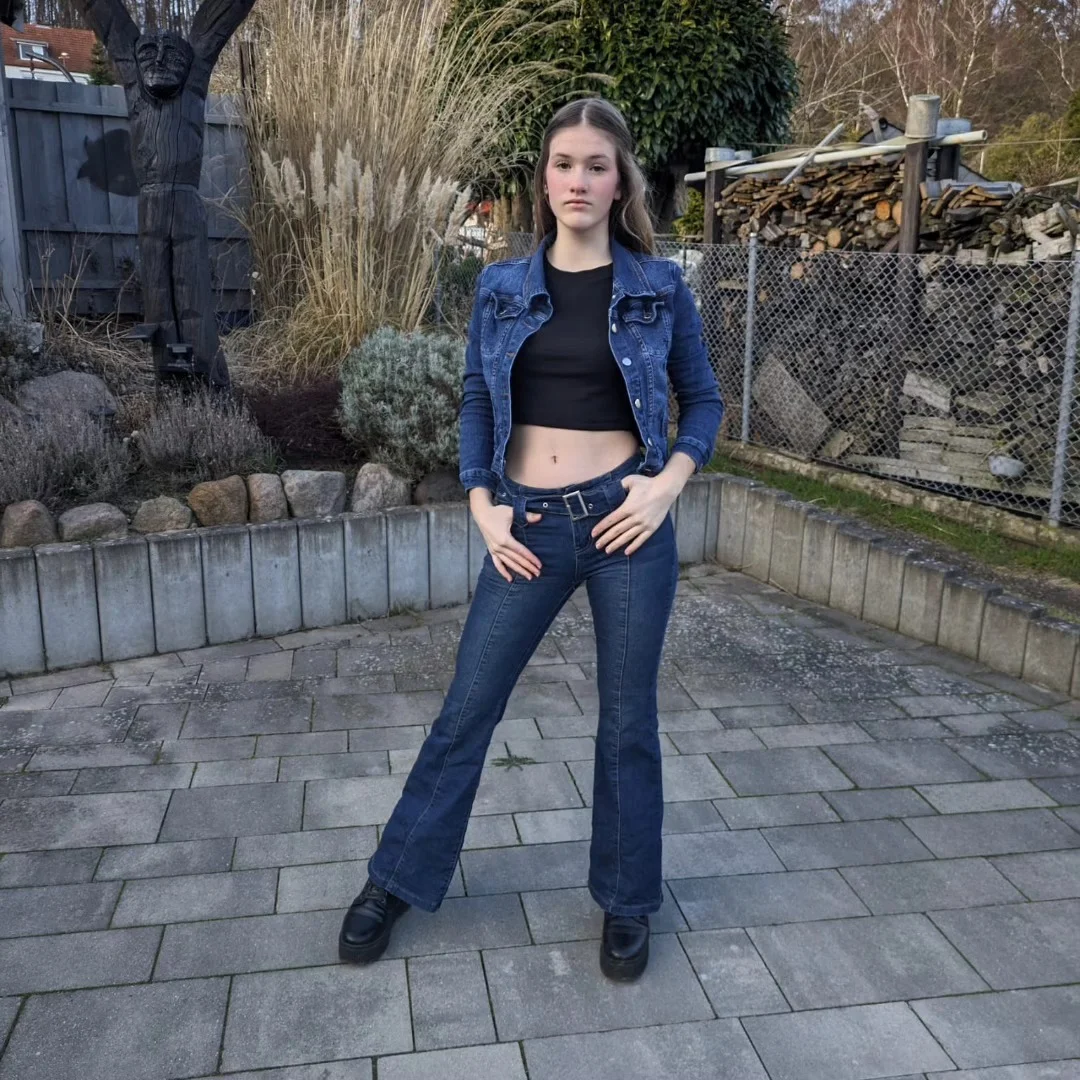 fall outfits with jeans jacket 2026 Classic Double Denim with a Confident Retro Edge
