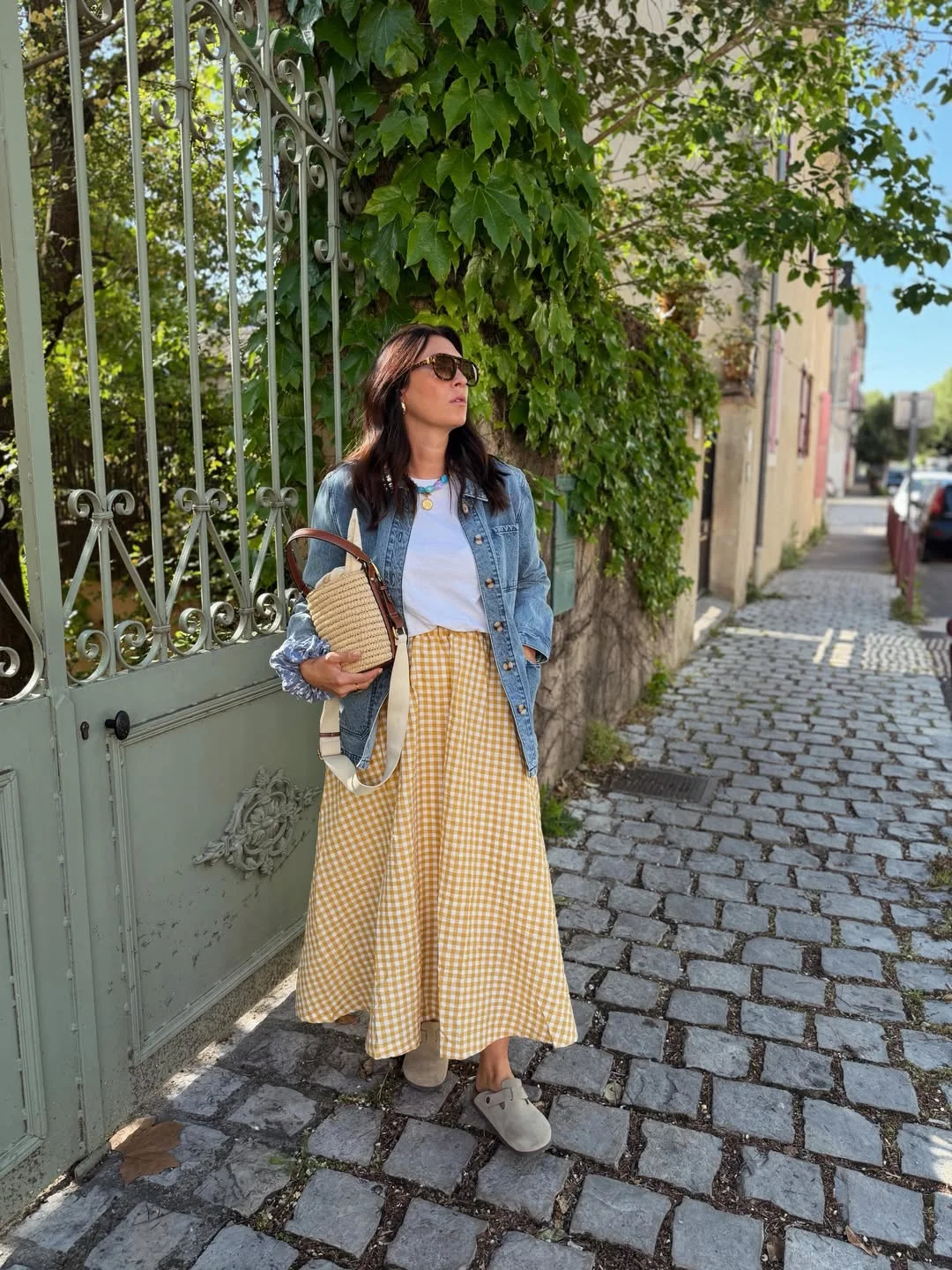 fall outfits with jeans jacket 2026 Soft Autumn Romance with Denim and Gingham