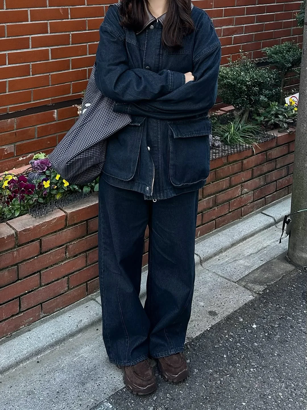 fall outfits with jeans jacket 2026 Oversized Double Denim with Clean Tailored Details