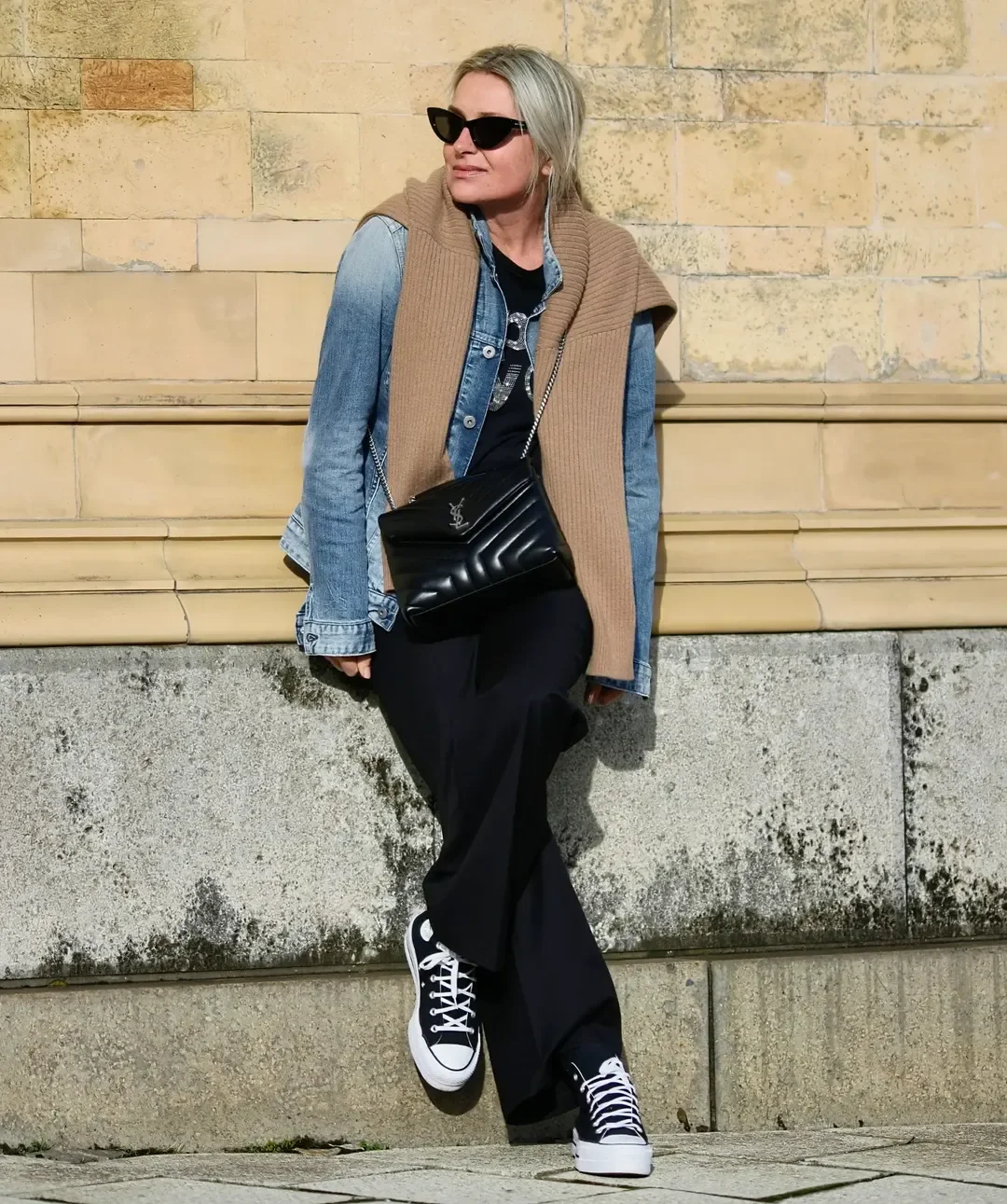 fall outfits with jeans jacket 2026 Black Layers with Denim for Everyday Comfort