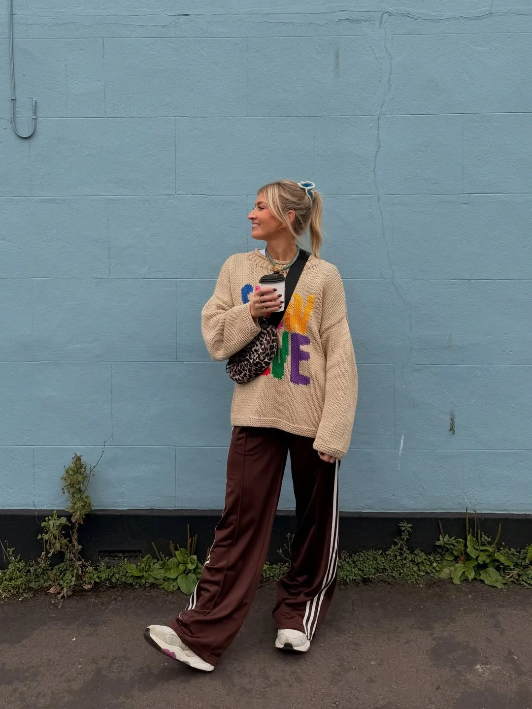 fall outfits with sweater 2026 Playful Color Meets Relaxed Weekend Comfort