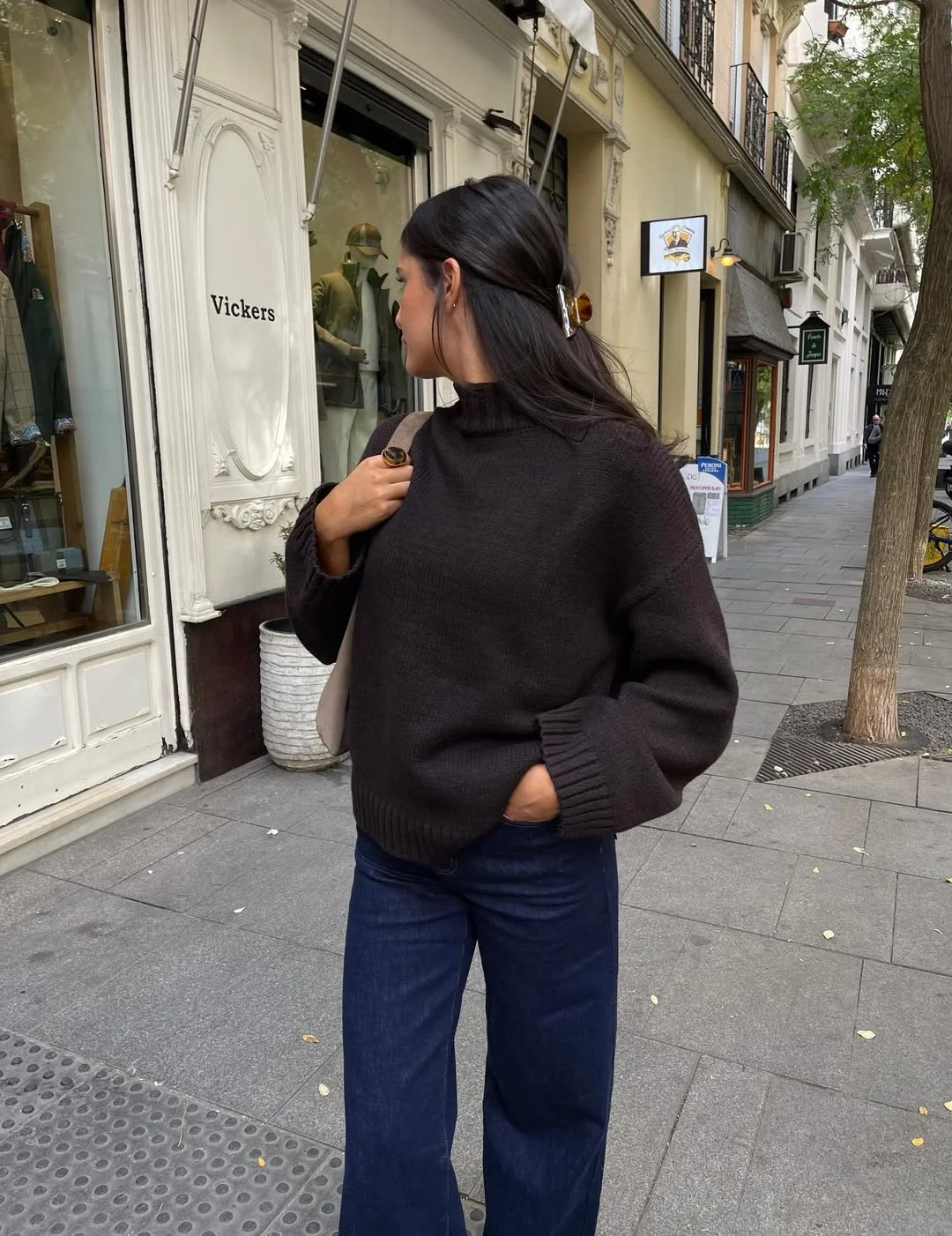 fall outfits with sweater 2026 Dark Knitwear and Classic Denim Never Miss
