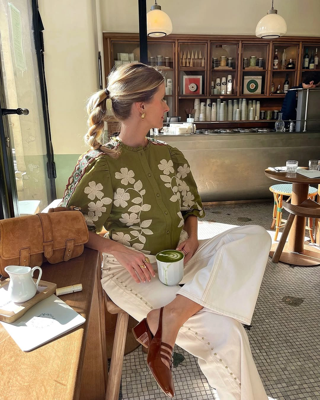 fall pregnancy outfits 2026 Olive Embroidery Brings a Fresh Twist to Fall Dressing