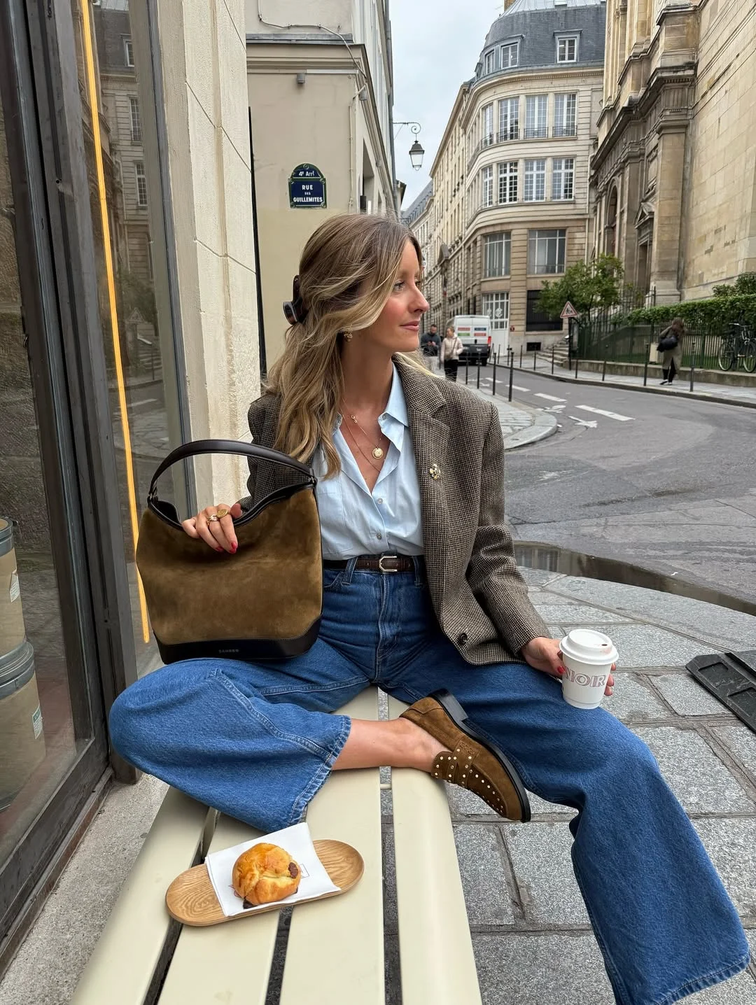 fall work outfits 2026 Relaxed Blazer And Denim For A Polished Fall Morning
