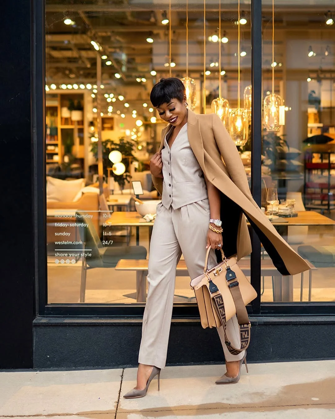 fall work outfits 2026 Monochrome Camel Tailoring For Elevated Office Dressing