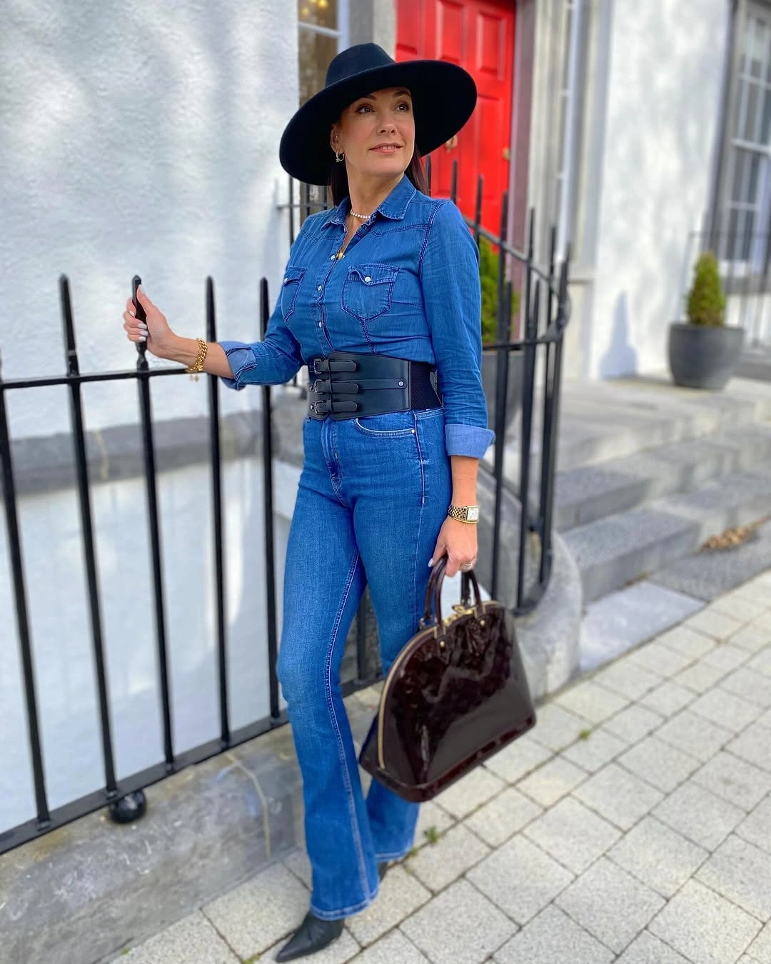 modest fall outfits 2026 Denim-on-Denim That Feels Timeless Instead of Trendy