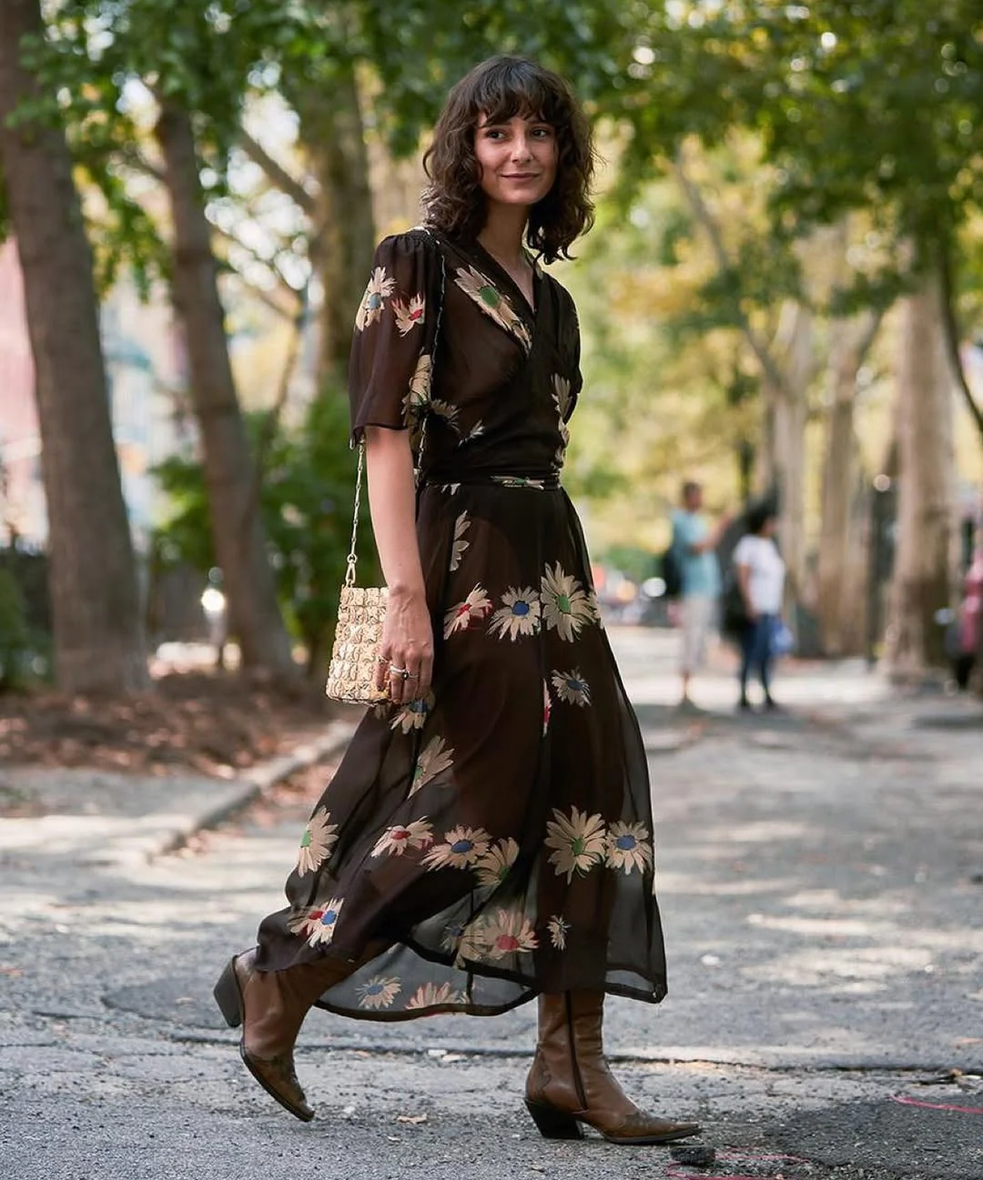 New trends: fall fashion 2026 Dark Floral Dresses Are Returning With A More Romantic Mood