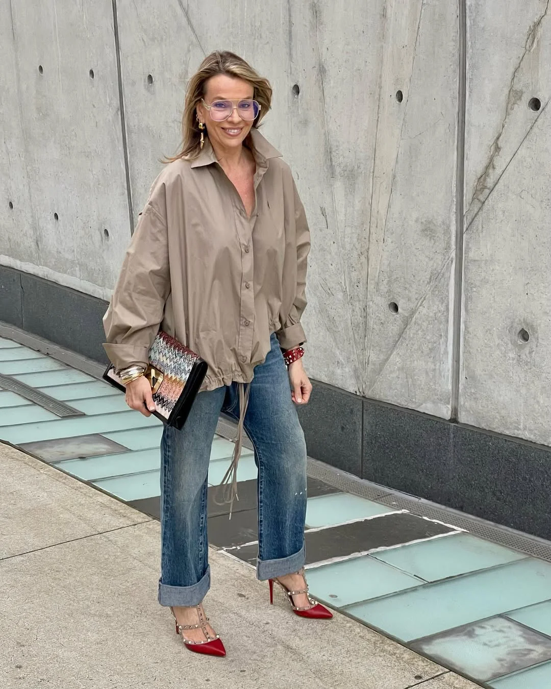 what to wear in fall 2026 over 50 Relaxed Shirts with Unexpected Statement Accessories
