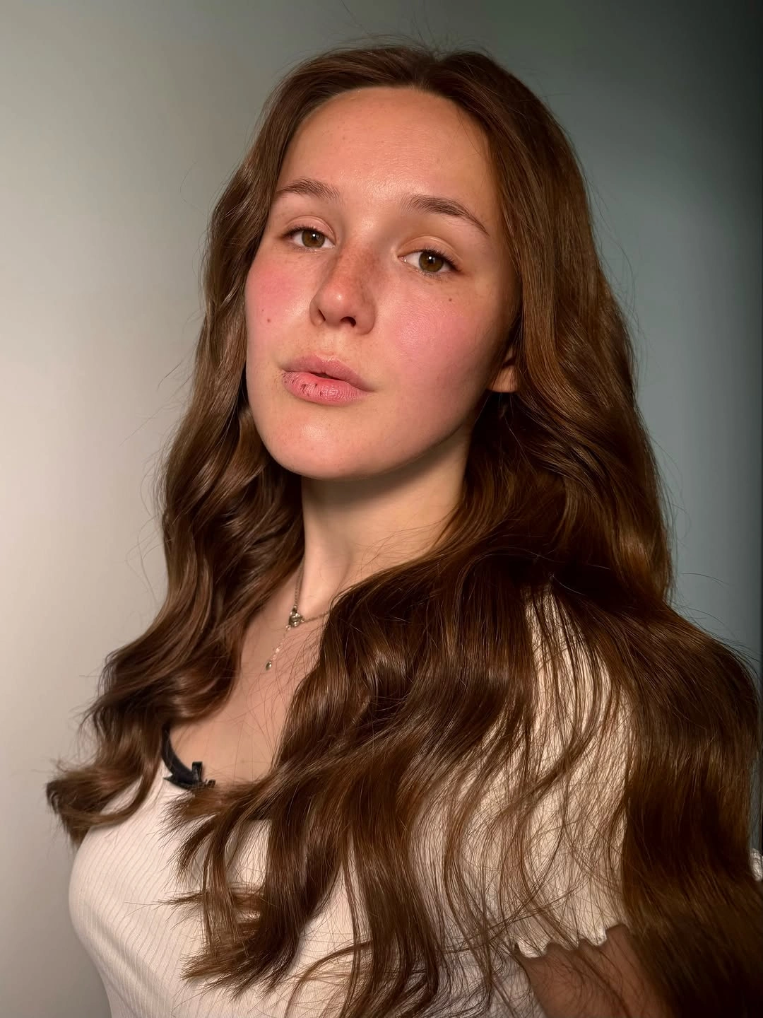 august hairstyles and color ideas 2026 Soft Cinnamon Brown Layers With Natural Warmth