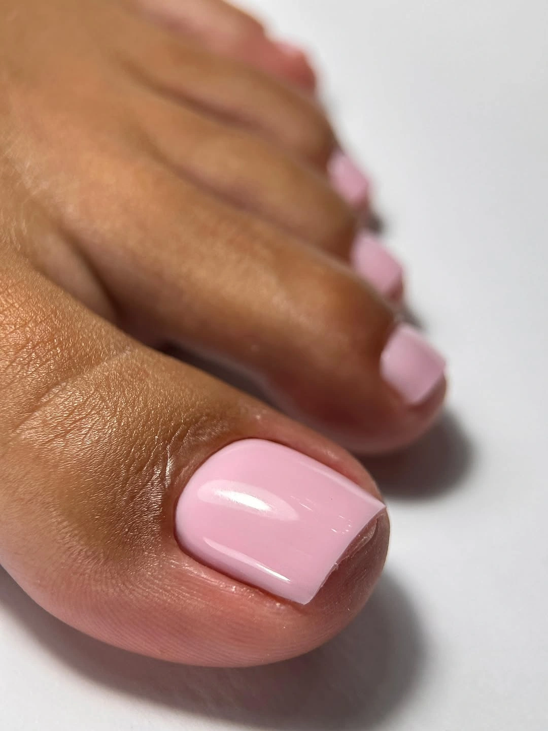 august toe nails 2026 Soft Pink Toe Nails With A Clean Feminine Finish