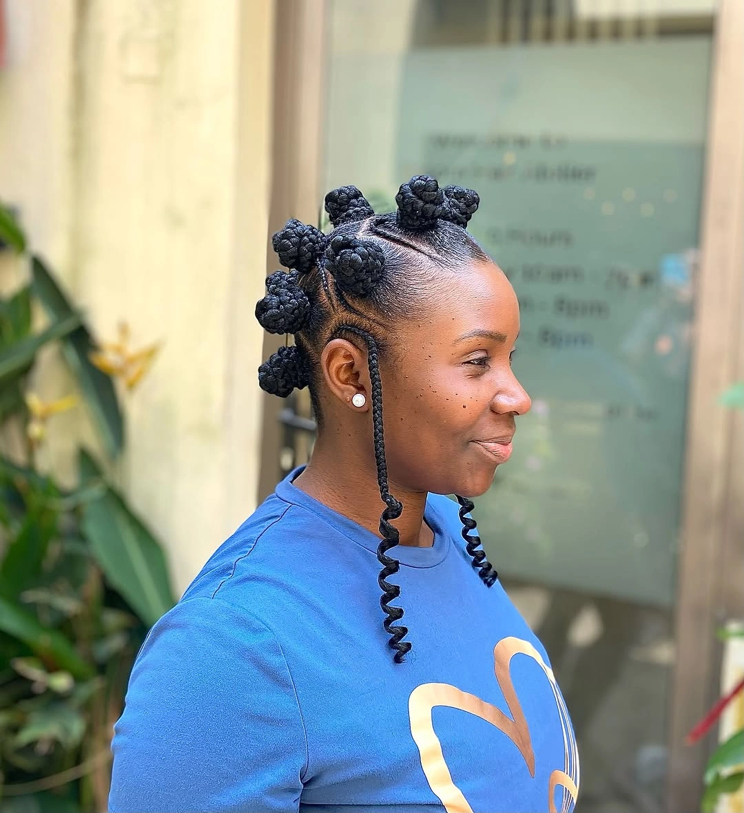 bantu knots hairstyles Defined Spiral Tendrils That Soften the Look