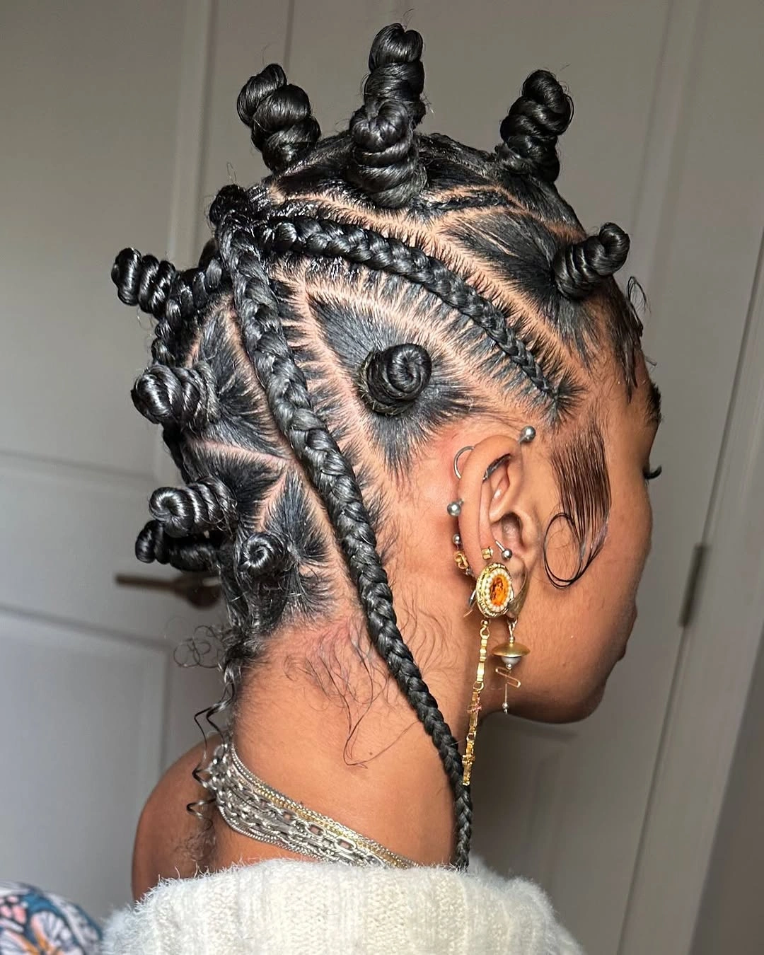 bantu knots hairstyles Geometric Braids and Knots That Celebrate Precision