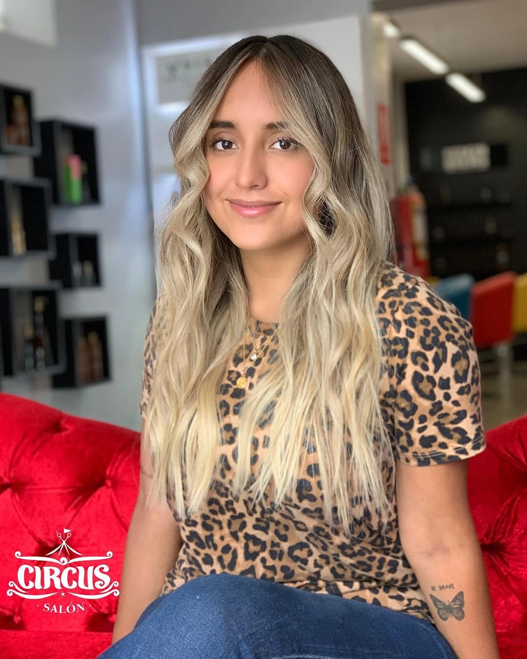 beige blond hair color High-Contrast Beige Blonde Balayage