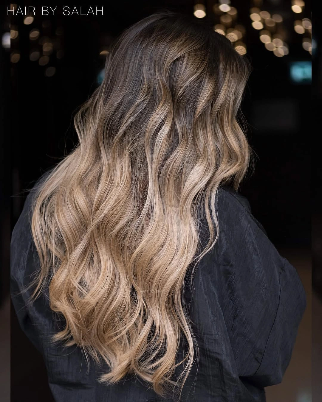 beige blond hair color Champagne Beige Blonde with Seamless Balayage
