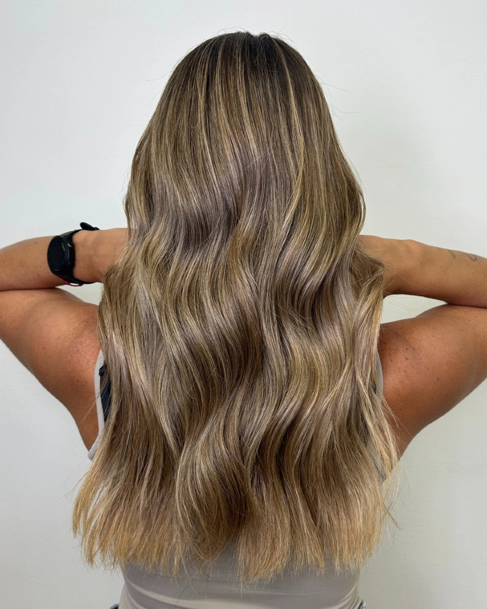beige blond hair color Natural Beige Blonde with Effortless Beach Waves