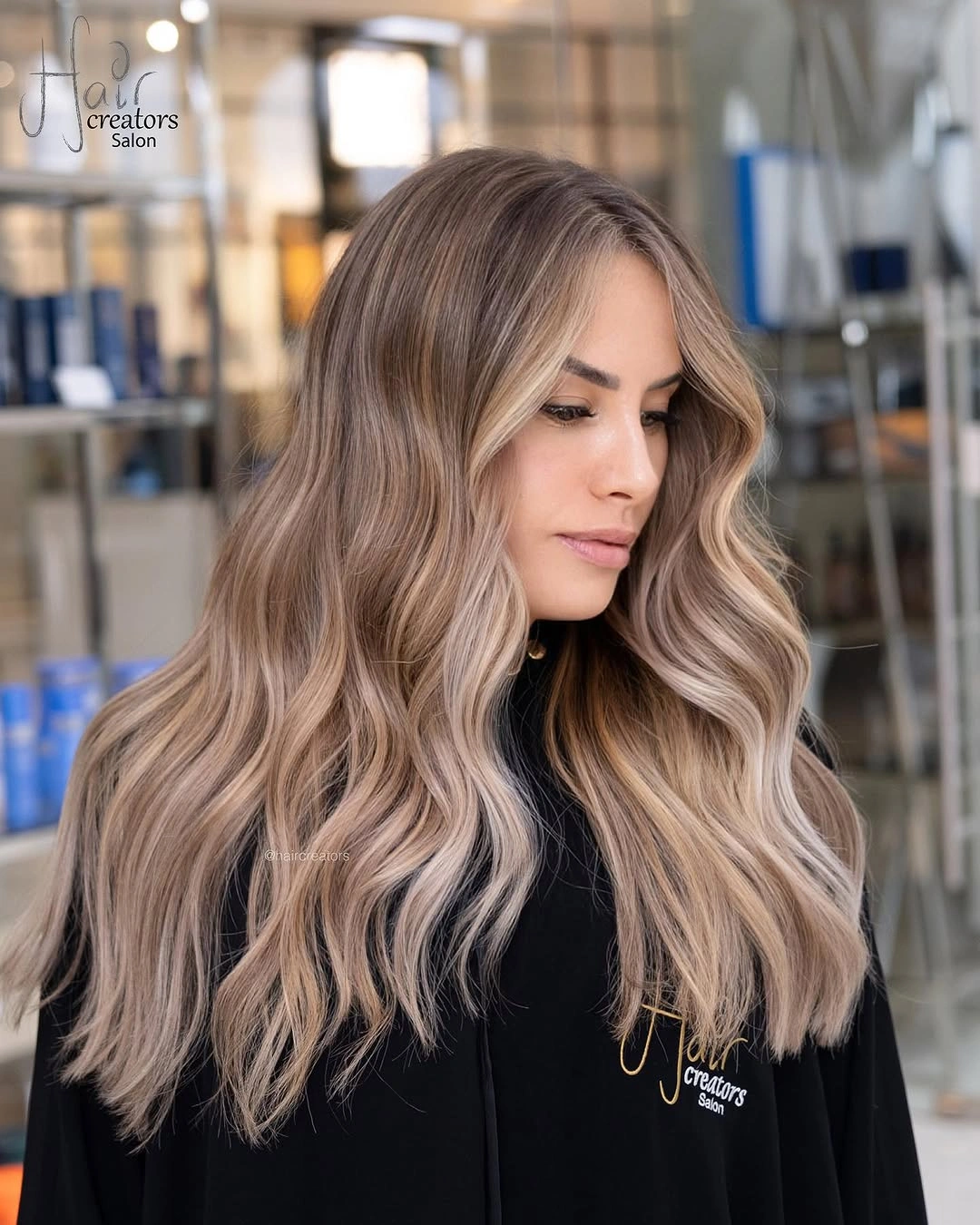 beige blond hair color Cool Beige Blonde with Bright Face-Framing Ribbons
