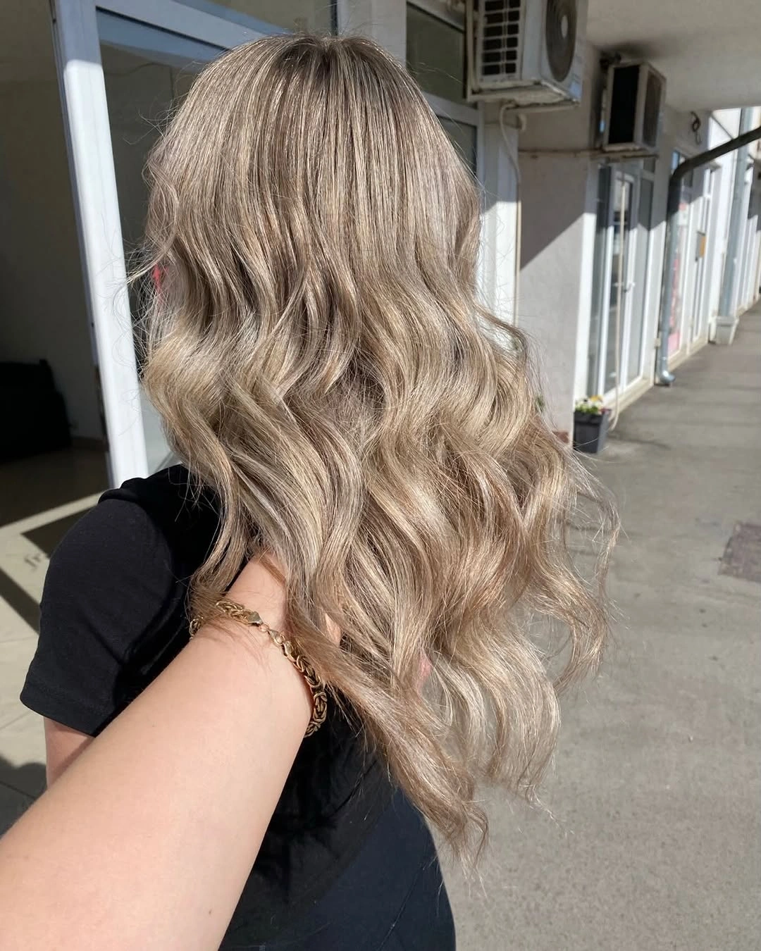 beige blond hair color Sunlit Sandy Beige Blonde for an Effortless Finish