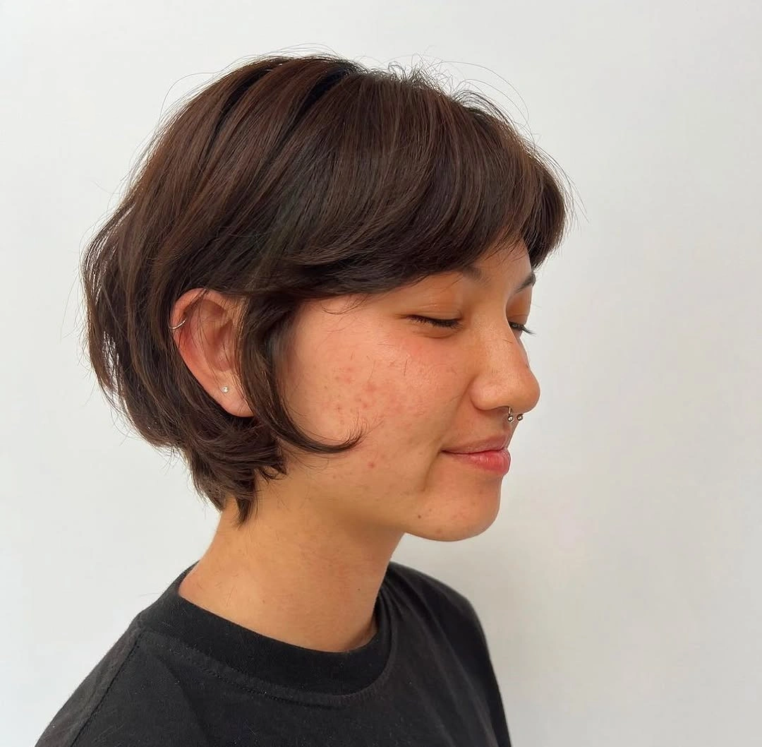 bixie haircut Soft Rounded Bixie with Delicate Face-Framing Curves