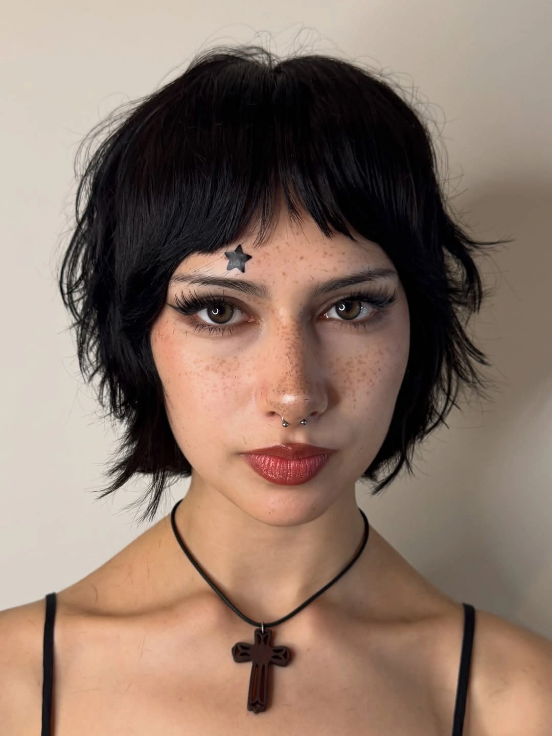bixie haircut French-Inspired Texture with Wispy Bangs and Playful Movement