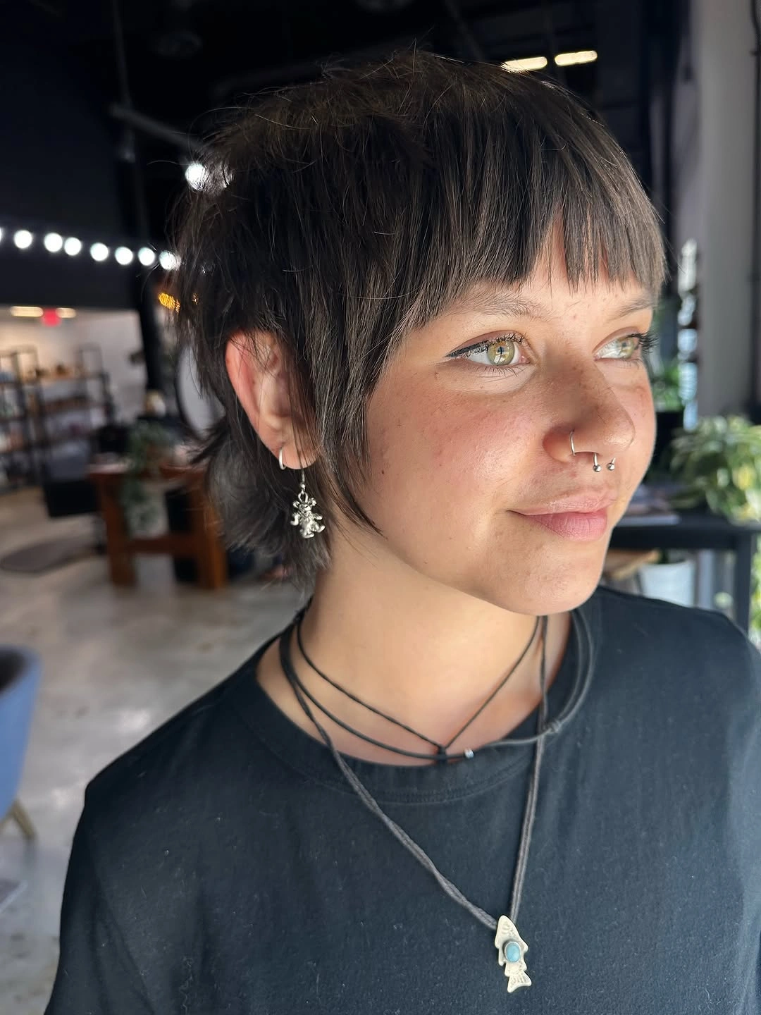 bixie haircut Textured Micro Fringe with Relaxed Shag Energy