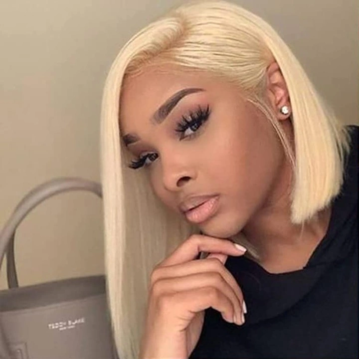 bob hairstyles for black women Platinum Blonde Bob That Makes Every Detail Pop