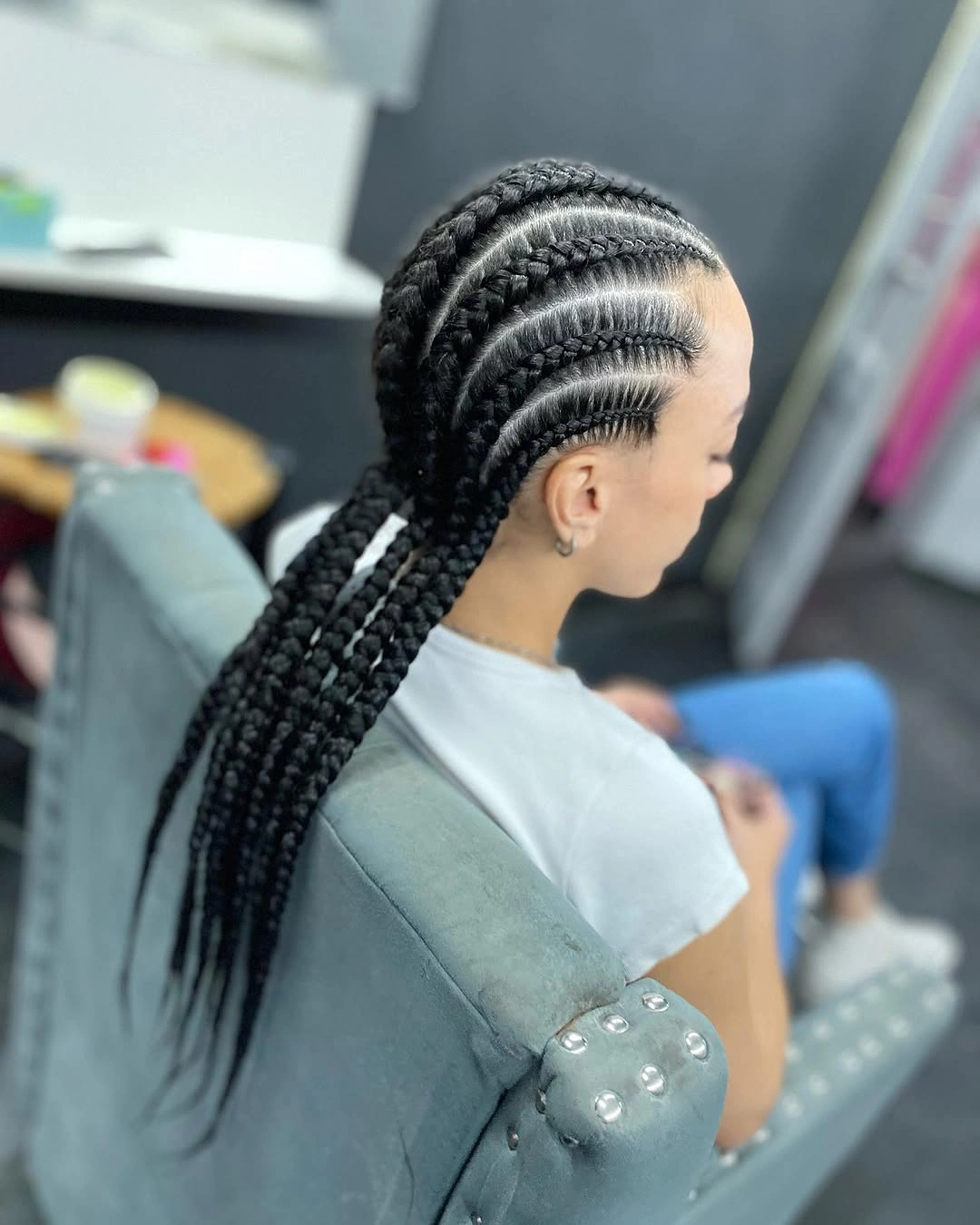 butterfly braids hairstyle Classic Straight-Back Butterfly Braids with a Sleek Finish