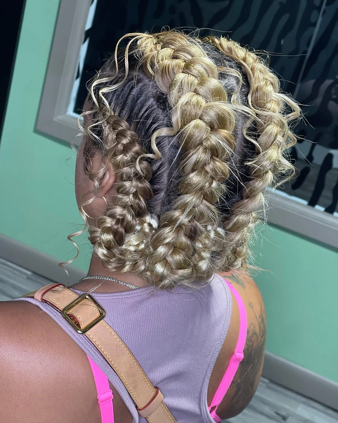 butterfly braids hairstyle Romantic Blonde Butterfly Braids with Soft Face-Framing Curls
