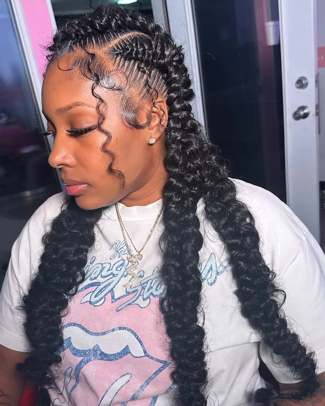 butterfly braids hairstyle Voluminous Butterfly Braids with Soft Natural Texture