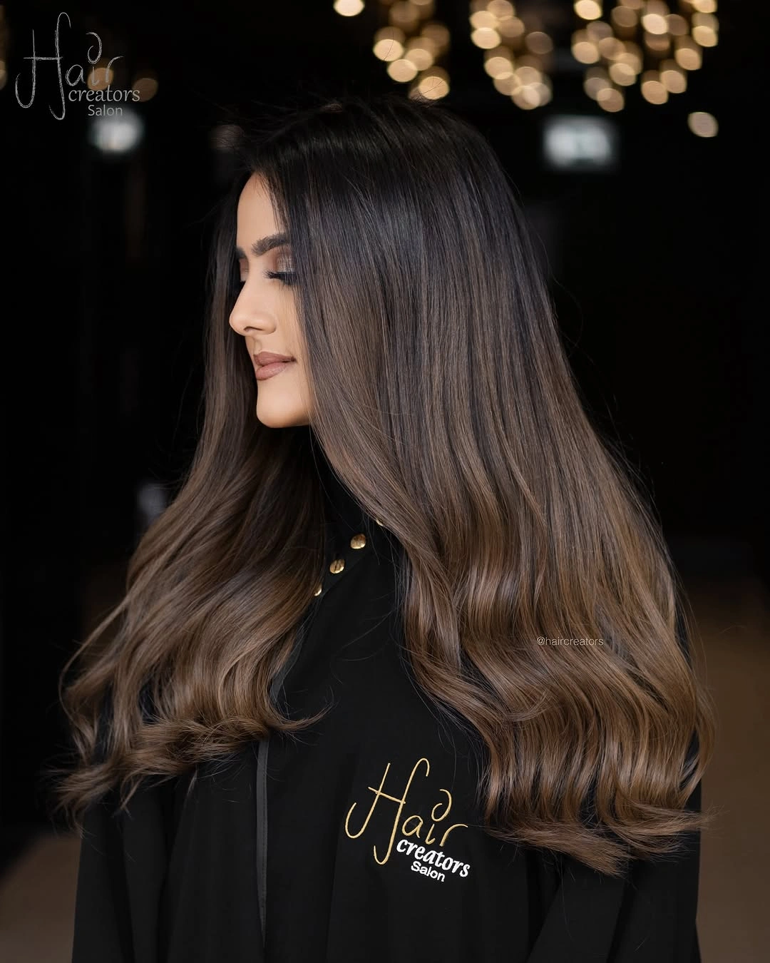 chestnut brown hair color Sleek Espresso Chestnut with Mirror-Like Finish