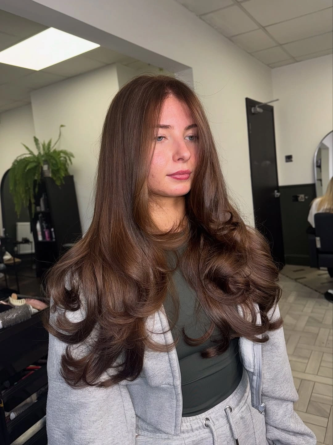 choppy medium layered hair Chocolate Butterfly Layers with Rounded Ends