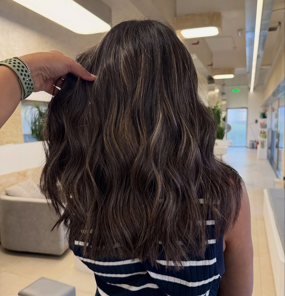 dimensional brunette hair color Lived-In Brunette Dimension with Relaxed Texture