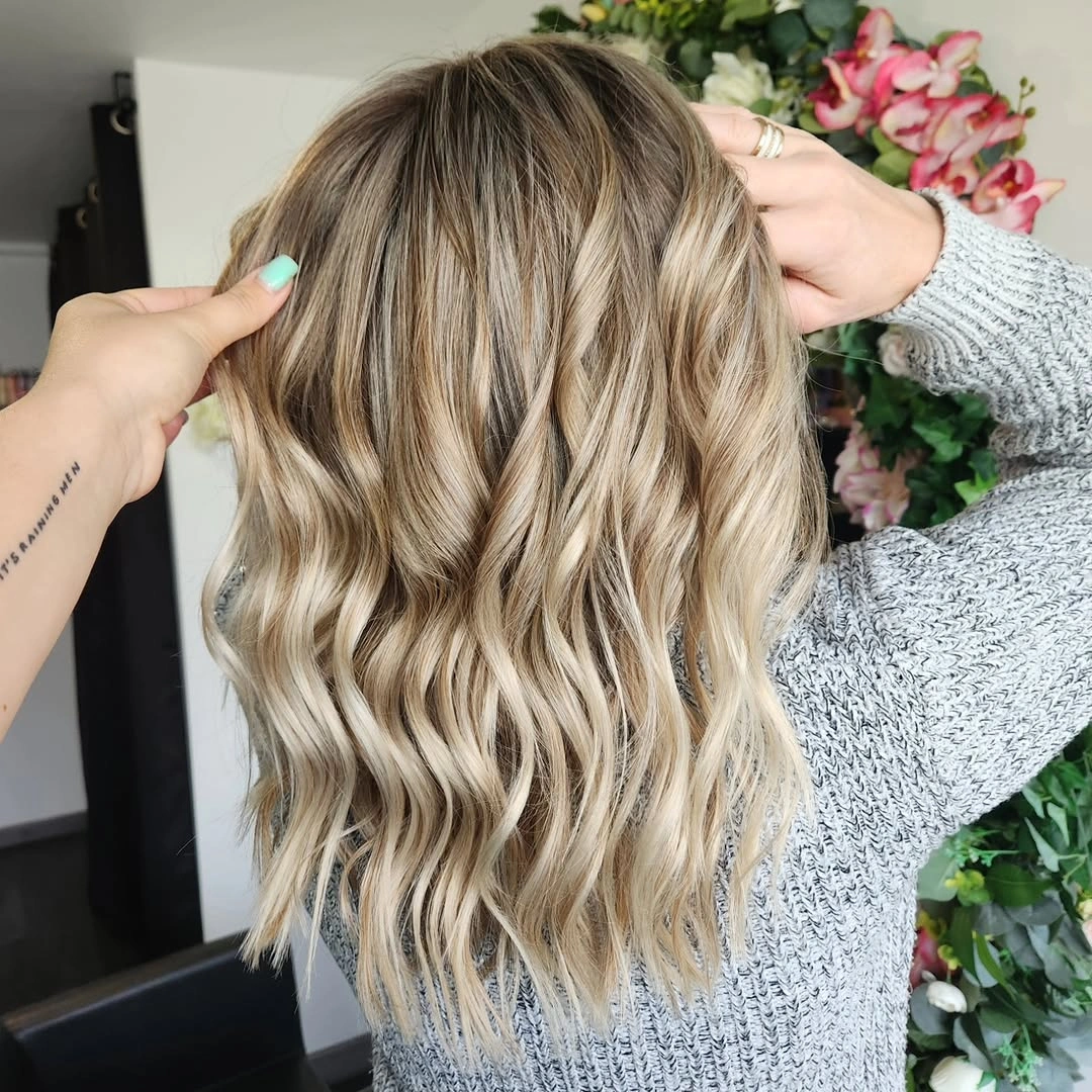 dirty blonde hair color Lived-In Dirty Blonde Balayage With Soft Beige Contrast