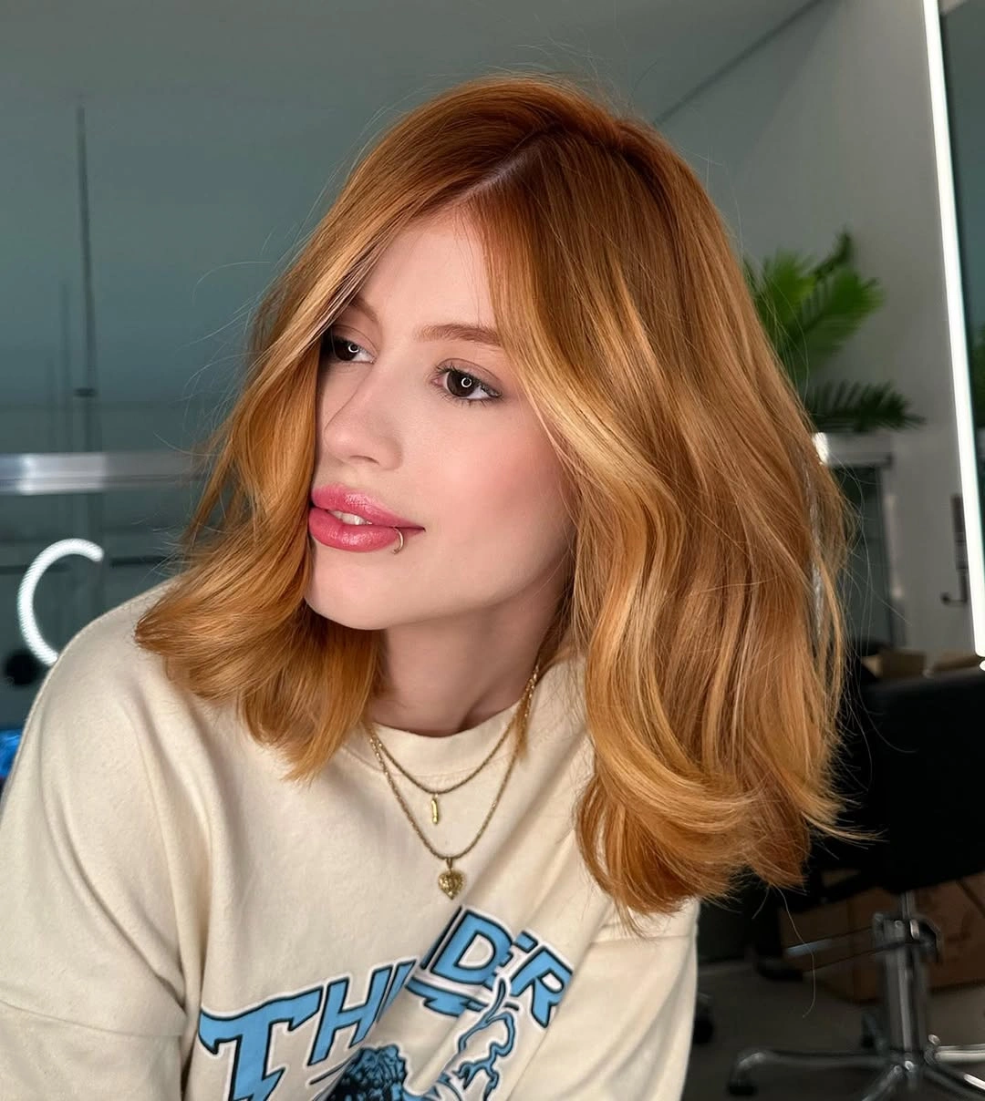 Fall blonde hair colour 2026 Golden Honey Blonde French Bob