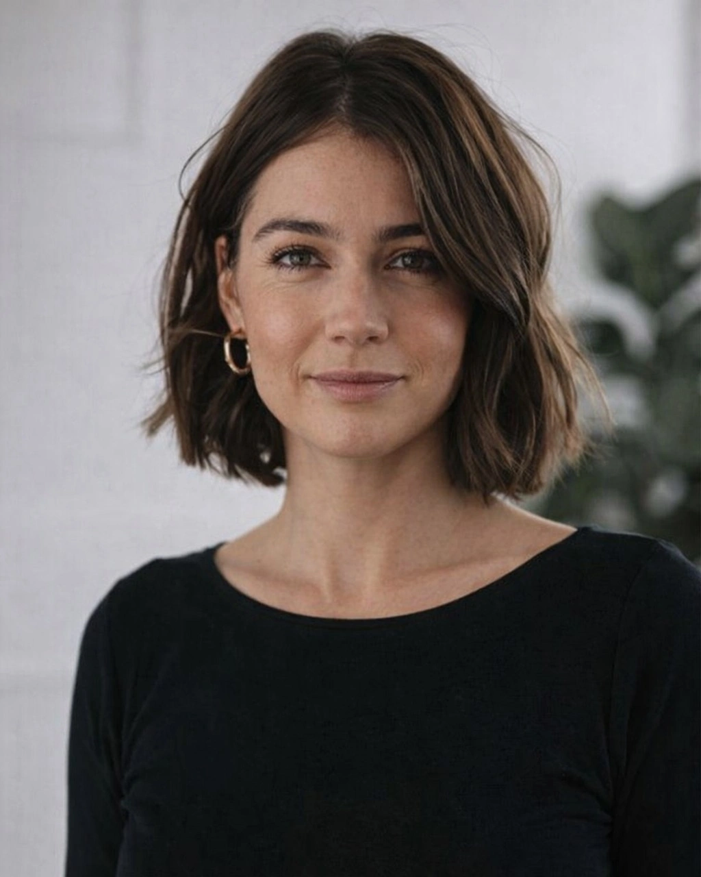 fall bob haircut ideas 2026 Relaxed Textured Bob With Natural Movement