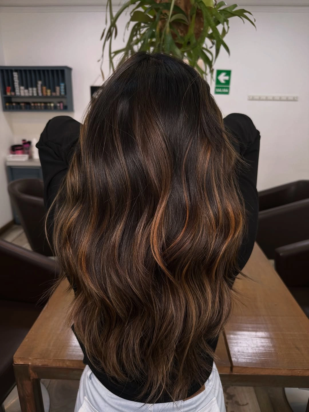 Fall brunette hair colour 2026 Dark Chocolate Balayage with Toasted Caramel Dimension