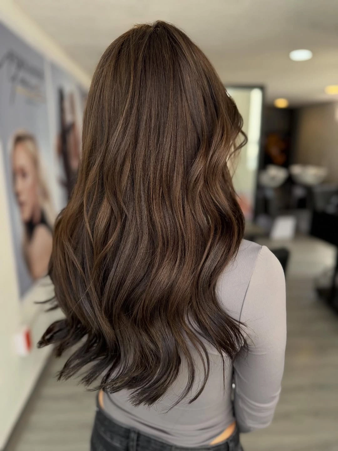 Fall brunette hair colour 2026 Classic Ash Brown Brunette with Effortless Movement
