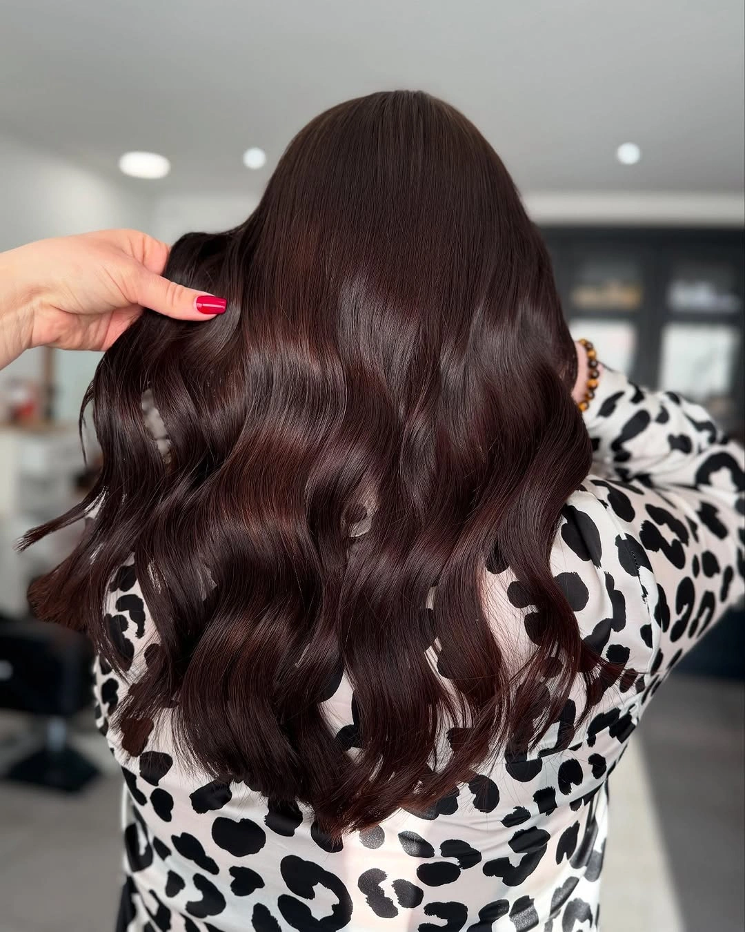 Fall brunette hair colour 2026 Velvet Chocolate Brunette with Mirror-Like Shine