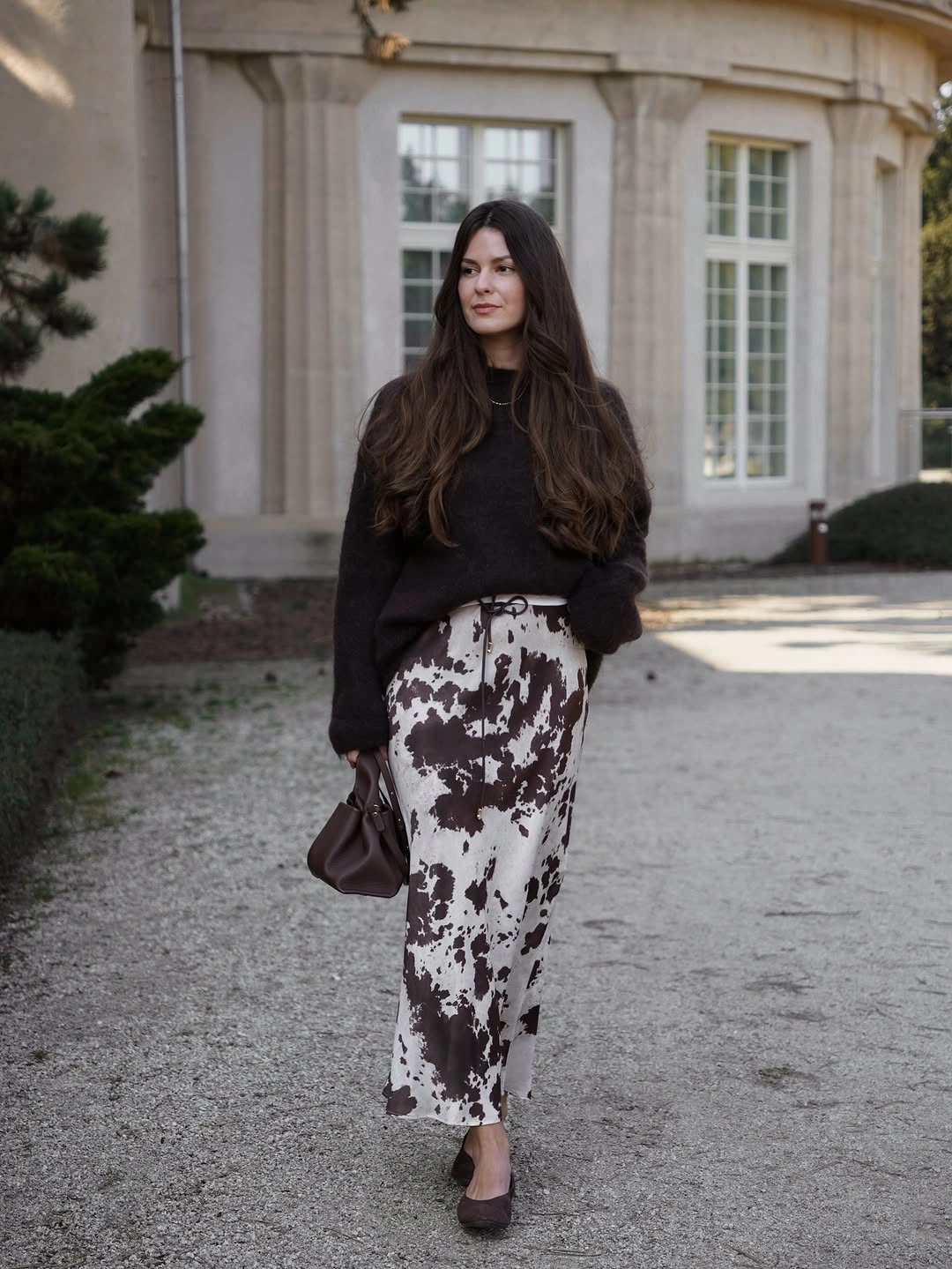 fall classy outfits women 2026 Soft Prints And Chocolate Knits Feel Fresh For Fall