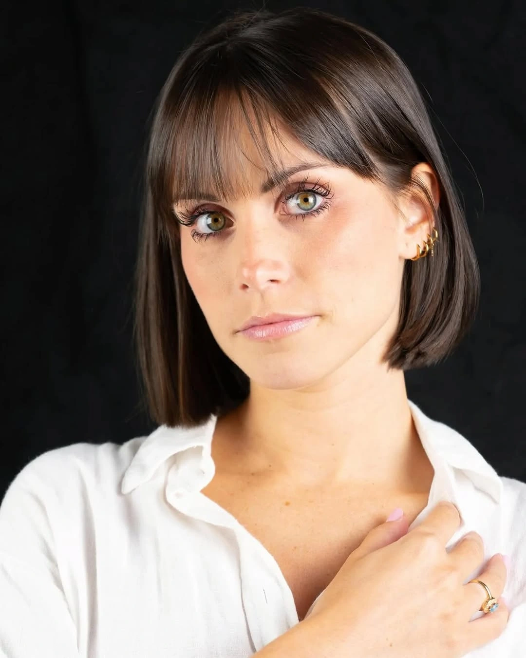 fall French Bob 2026 Precision French Bob With Delicate Full Bangs