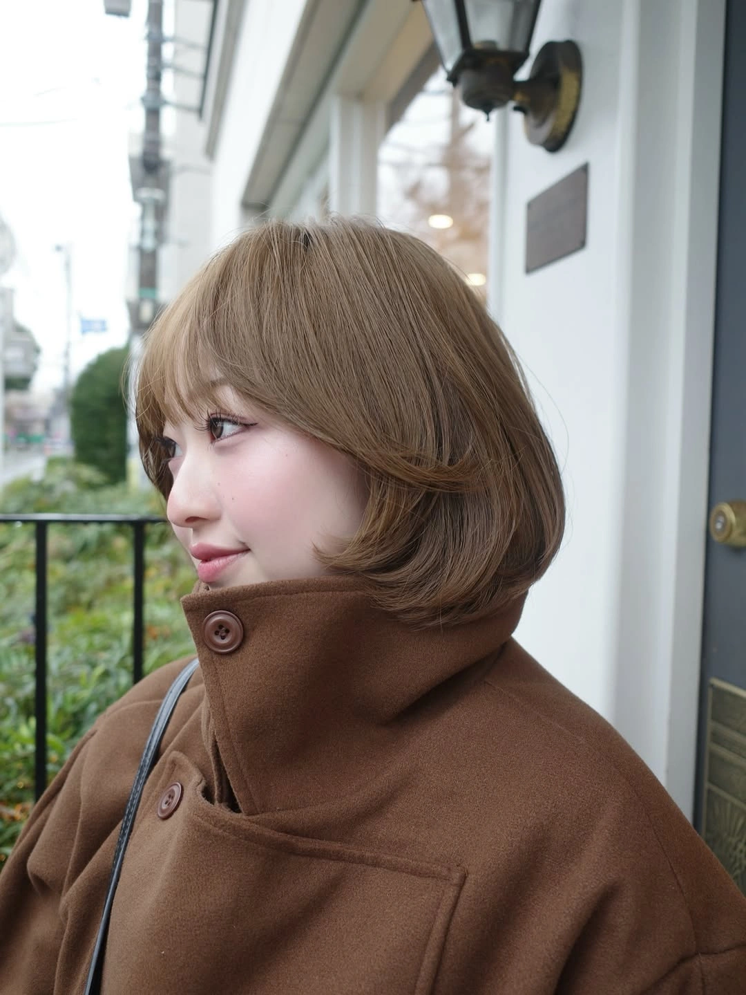 fall French Bob 2026 Soft Cinnamon French Bob With Airy Full Bangs
