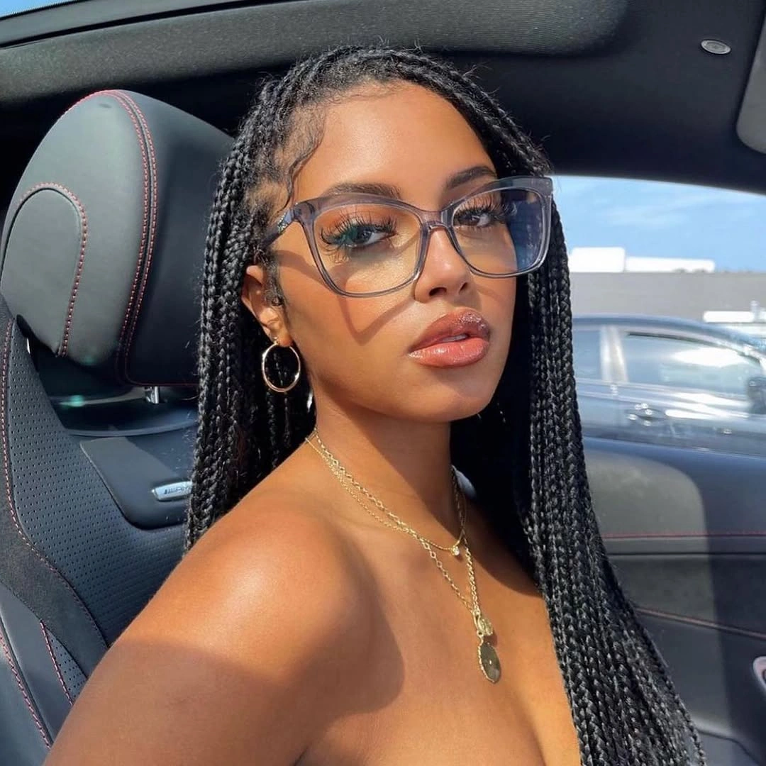 fall hair colors for black women 2026 Classic Jet Black Box Braids That Always Feel on Trend
