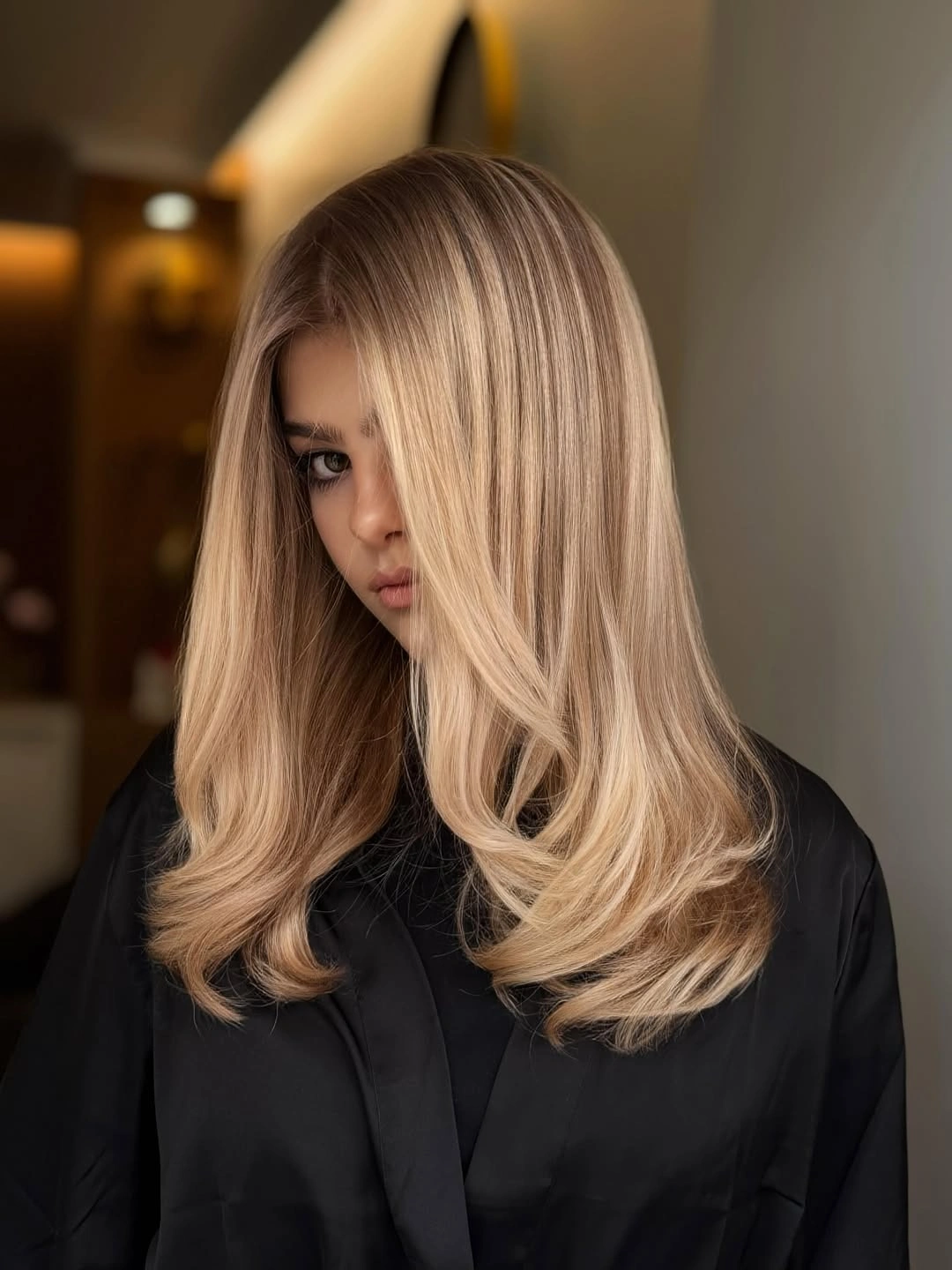 Fall hair colour ideas 2026 Vanilla Cream Blonde With Silky Layers
