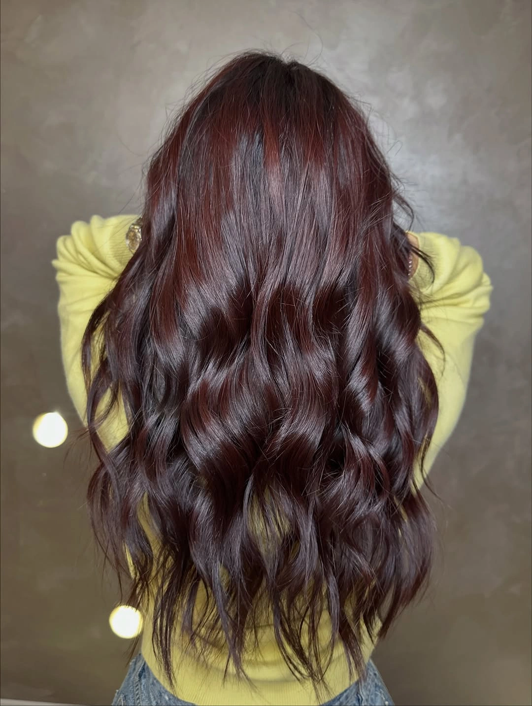 Fall hair colour ideas 2026 Black Cherry Brunette With Velvet Shine