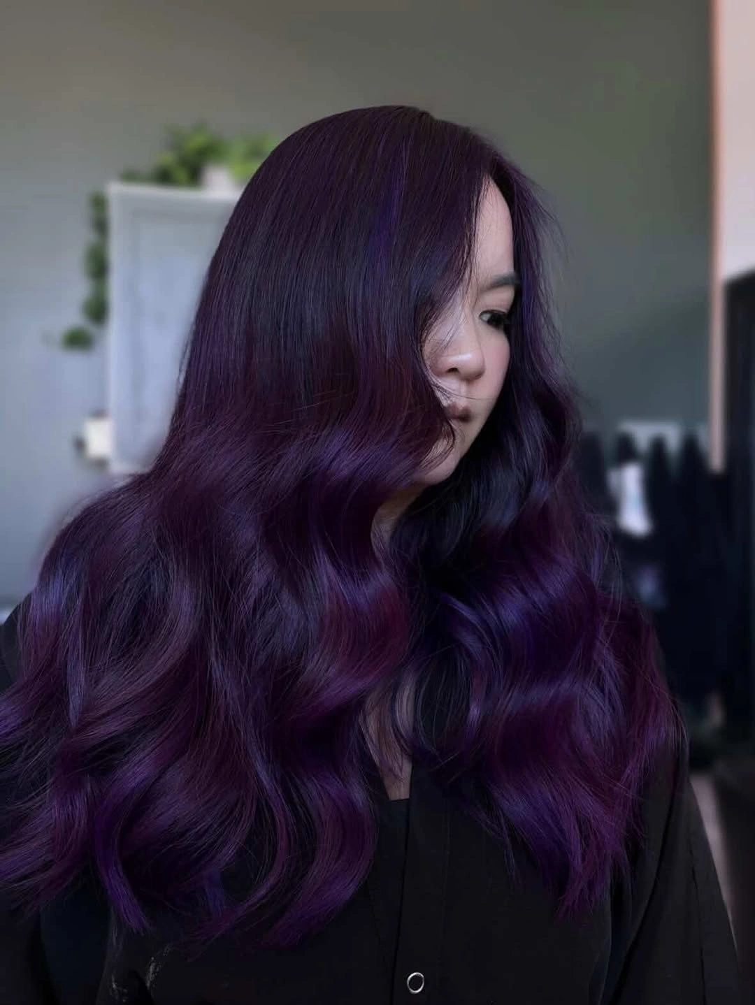 Fall hair colour ideas 2026 Deep Blackberry Velvet for Dark Autumn Drama