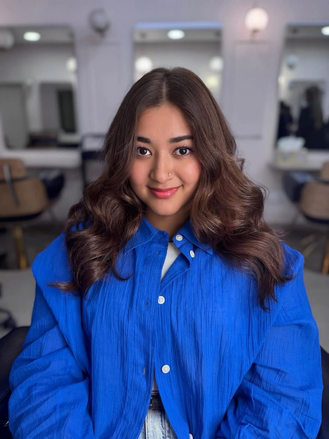 fall medium haircuts 2026 Soft Chocolate Layers With Effortless Movement