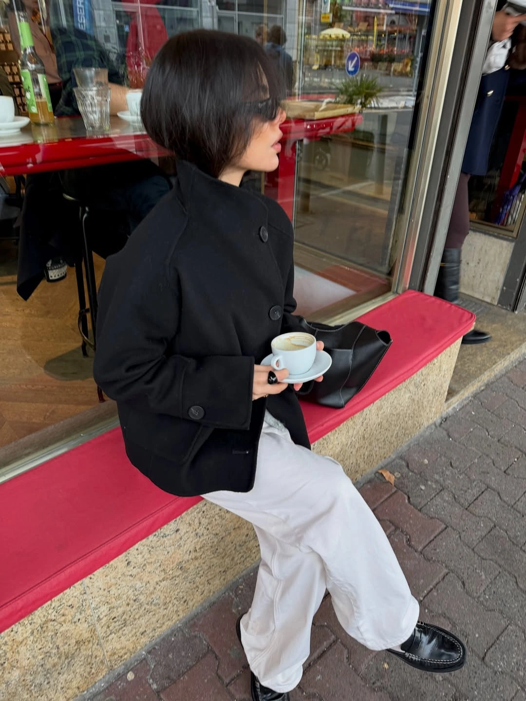 fall outfits with peacoat 2026 Minimalist Black and White for Everyday Coffee Runs